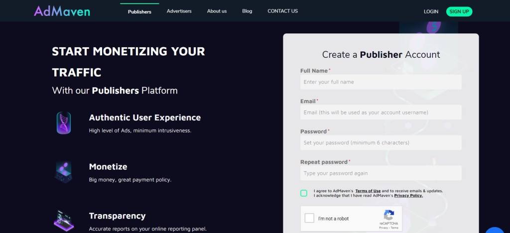 Admaven- Google Adsense Alternative
