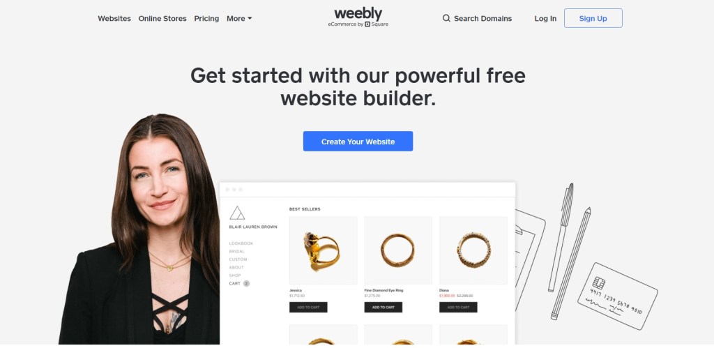Weebly blogging platform