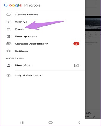 Delete Google photos