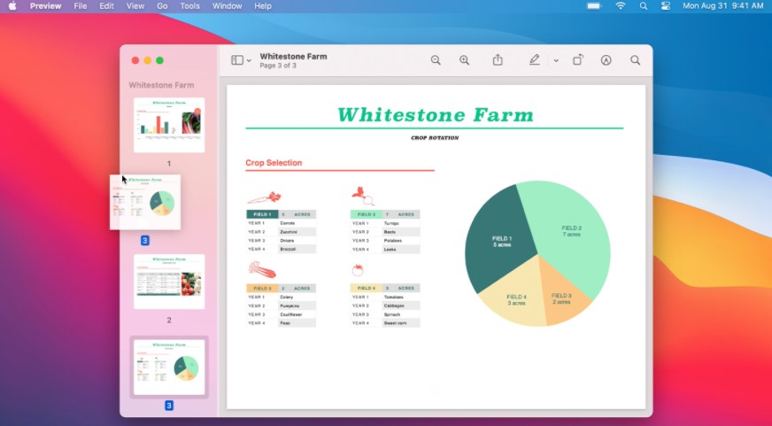 Combine PDF files on Mac