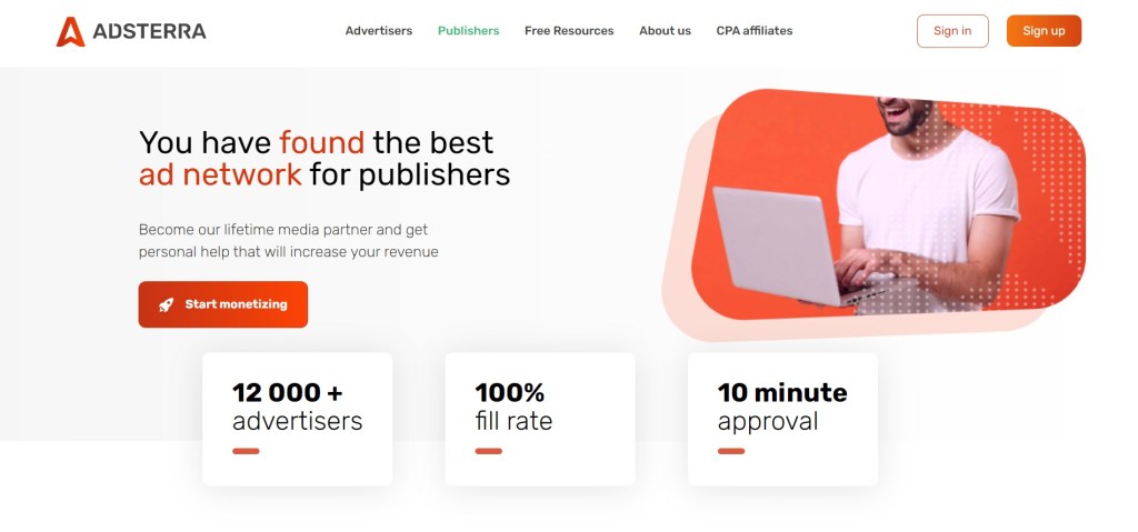 Adsterra-Google Adsense Alternative